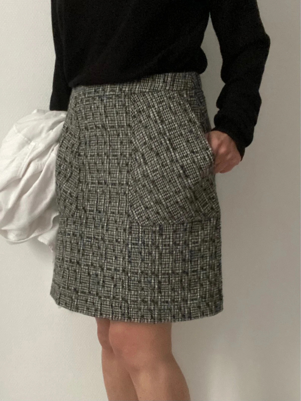🌺 Vintage jupe courte taille haute style trapèze